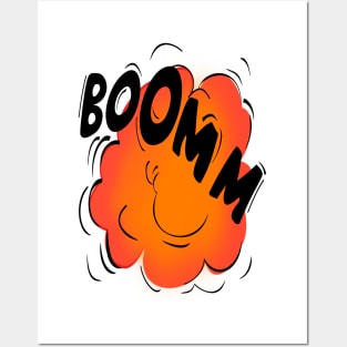 boom explosion Posters and Art